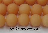 CCN2519 15.5 inches 12mm round matte candy jade beads wholesale