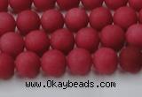 CCN2531 15.5 inches 8mm round matte candy jade beads wholesale