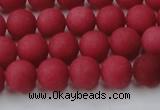 CCN2532 15.5 inches 10mm round matte candy jade beads wholesale