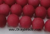 CCN2534 15.5 inches 14mm round matte candy jade beads wholesale