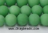 CCN2540 15.5 inches 12mm round matte candy jade beads wholesale