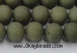 CCN2547 15.5 inches 12mm round matte candy jade beads wholesale