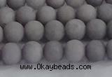 CCN2581 15.5 inches 6mm round matte candy jade beads wholesale