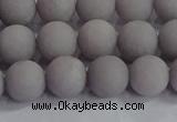 CCN2582 15.5 inches 8mm round matte candy jade beads wholesale