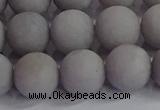 CCN2584 15.5 inches 12mm round matte candy jade beads wholesale