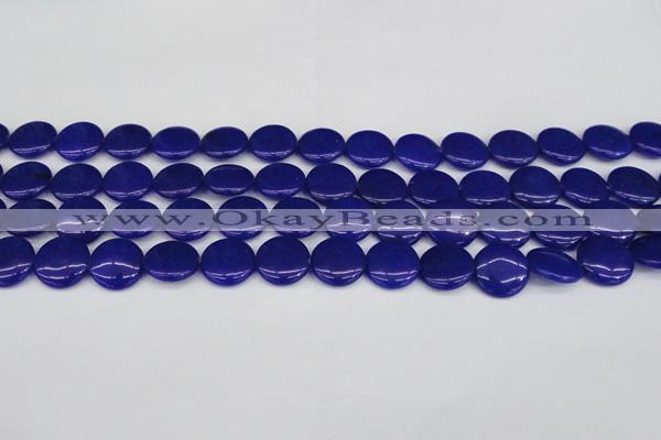 CCN2606 15.5 inches 18mm flat round candy jade beads wholesale