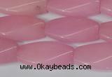 CCN2615 15.5 inches 15*30mm twisted rectangle candy jade beads