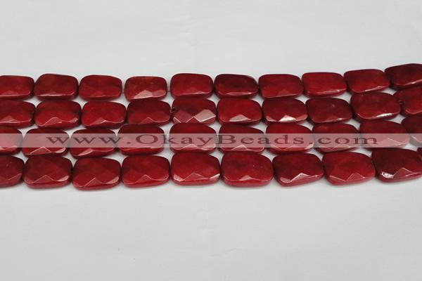 CCN2632 15.5 inches 18*25mm faceted trapezoid candy jade beads