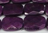 CCN2634 15.5 inches 18*25mm faceted trapezoid candy jade beads