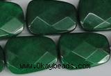 CCN2639 15.5 inches 18*25mm faceted trapezoid candy jade beads