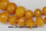 CCN2645 15.5 inches 5*8mm - 12*16mm faceted rondelle candy jade beads