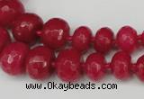 CCN2648 15.5 inches 5*8mm - 12*16mm faceted rondelle candy jade beads