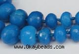 CCN2652 15.5 inches 5*8mm - 12*16mm faceted rondelle candy jade beads