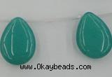 CCN2703 Top-drilled 18*25mm flat teardrop candy jade beads