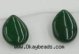 CCN2709 Top-drilled 18*25mm flat teardrop candy jade beads