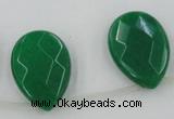 CCN2724 Top-drilled 18*25mm briolette candy jade beads wholesale