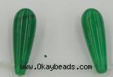 CCN2739 Top-drilled 10*30mm teardrop candy jade beads wholesale