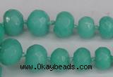 CCN2757 15.5 inches 5*8mm - 12*16mm faceted rondelle candy jade beads