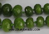 CCN2758 15.5 inches 5*8mm - 12*16mm faceted rondelle candy jade beads