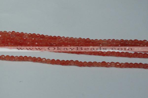 CCN2801 15.5 inches 2mm tiny faceted round candy jade beads