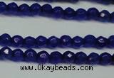 CCN2803 15.5 inches 2mm tiny faceted round candy jade beads