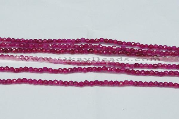 CCN2811 15.5 inches 3mm tiny faceted round candy jade beads