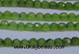 CCN2817 15.5 inches 3mm tiny faceted round candy jade beads