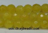 CCN2833 15.5 inches 5mm faceted round candy jade beads