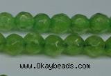 CCN2834 15.5 inches 5mm faceted round candy jade beads