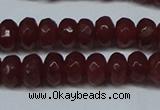 CCN2850 15.5 inches 2*4mm faceted rondelle candy jade beads