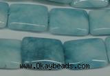 CCN2941 15.5 inches 15*20mm rectangle candy jade beads wholesale