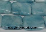 CCN2942 15.5 inches 18*25mm rectangle candy jade beads wholesale