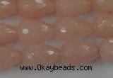 CCN3004 15.5 inches 10*15mm faceted teardrop candy jade beads