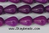 CCN3767 15.5 inches 10*14mm teardrop candy jade beads wholesale