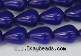 CCN3772 15.5 inches 10*14mm teardrop candy jade beads wholesale