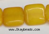 CCN3800 15.5 inches 20*20mm square candy jade beads wholesale