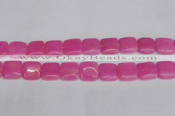 CCN3802 15.5 inches 20*20mm square candy jade beads wholesale