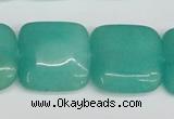 CCN3807 15.5 inches 20*20mm square candy jade beads wholesale