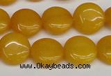 CCN3815 15.5 inches 14mm flat round candy jade beads wholesale