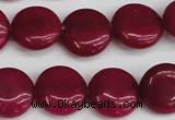 CCN3821 15.5 inches 14mm flat round candy jade beads wholesale