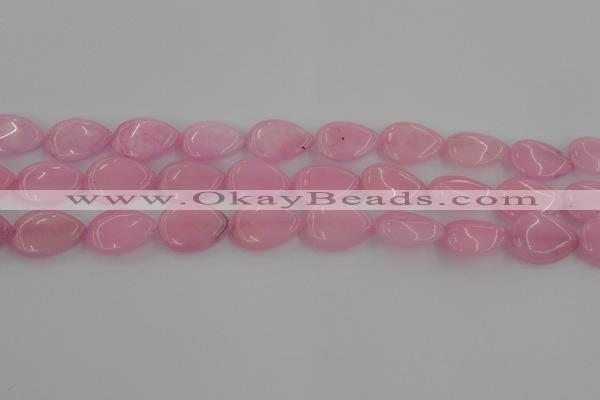 CCN3875 15.5 inches 15*20mm flat teardrop candy jade beads