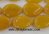 CCN3882 15.5 inches 15*20mm flat teardrop candy jade beads