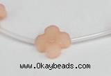 CCN3945 15.5 inches 15mm carved flower candy jade beads wholesale