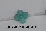 CCN3948 15.5 inches 15mm carved flower candy jade beads wholesale