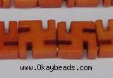 CCN3957 15.5 inches 20*20mm svastika candy jade beads wholesale