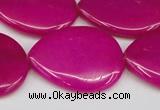 CCN3973 15.5 inches 30*40mm flat teardrop candy jade beads