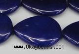 CCN3978 15.5 inches 30*40mm flat teardrop candy jade beads