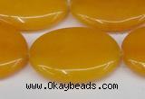 CCN3985 15.5 inches 30*40mm oval candy jade beads wholesale