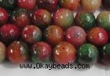 CCN4001 15 inches 6mm faceted round candy jade beads wholesale