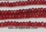 CCN4103 15.5 inches 2*4mm faceted rondelle candy jade beads